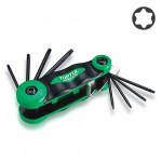 Набор складной ключей TORX: T6-T25 (материал CRV-6150)