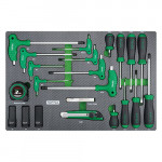 Набор инструмента комбинированный 22ед. (в ложементе)