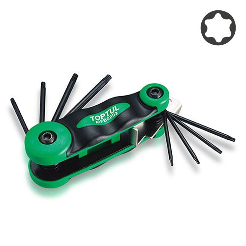 Набор складной ключей TORX: T6-T25 (материал CRV-6150)
