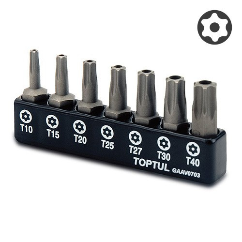 Набор бит 1/4 ; (TORX T10-T40 с отверстием)